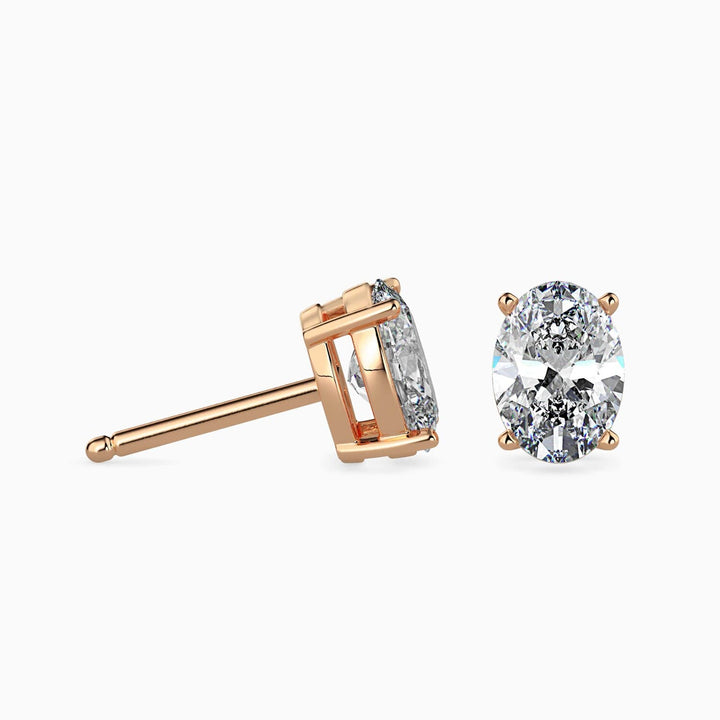 Opulent Oval Stud Earrings