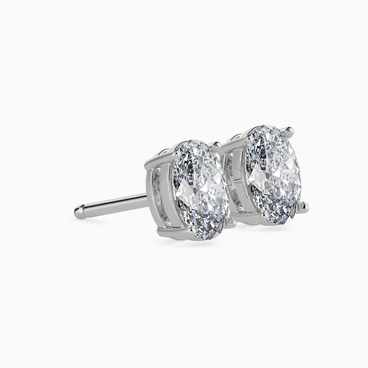 Opulent Oval Stud Earrings