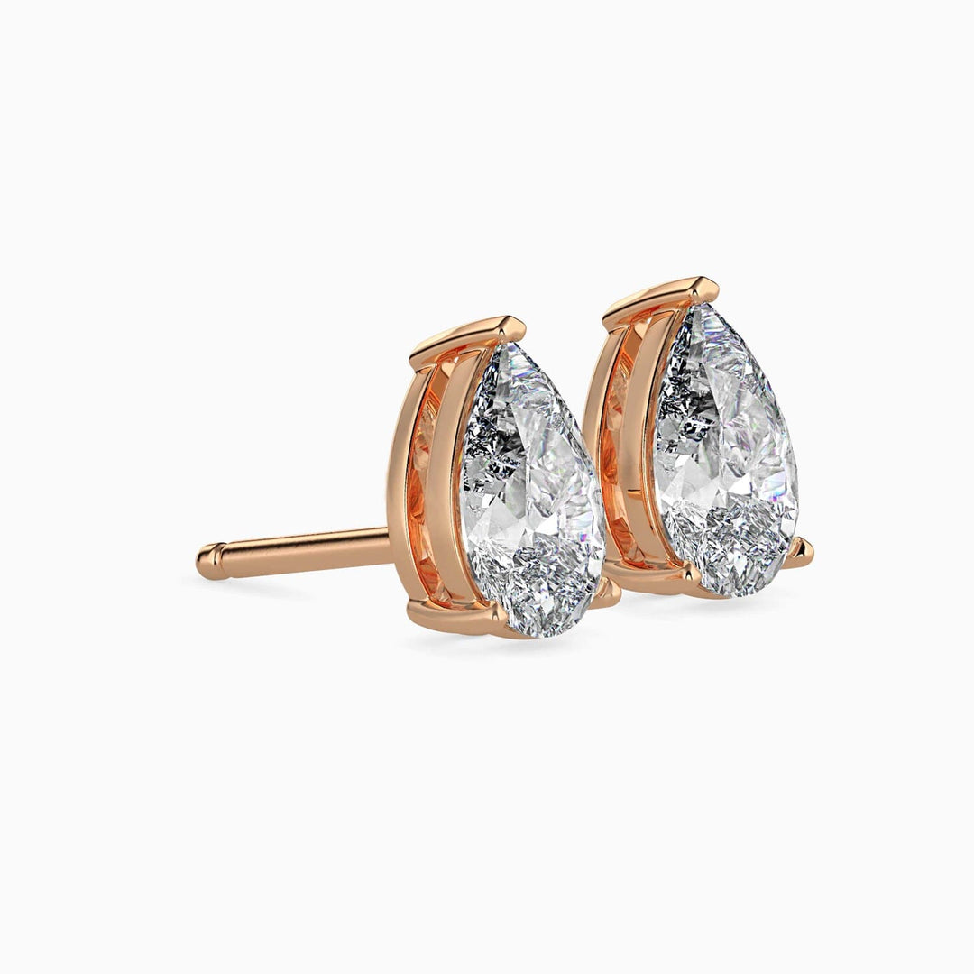 Pinnacle Pear Stud Earrings