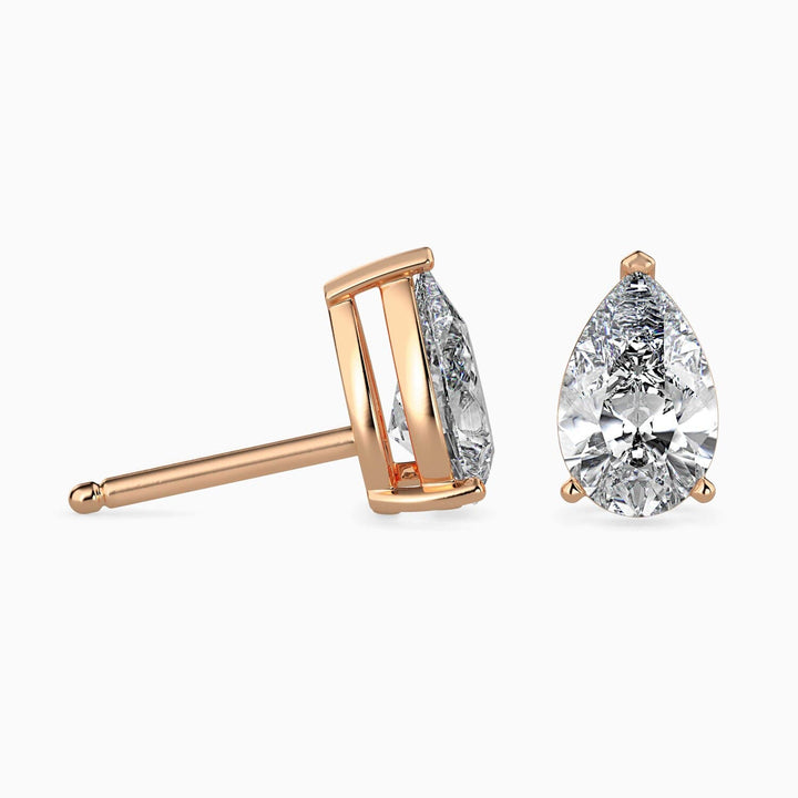 Pinnacle Pear Stud Earrings