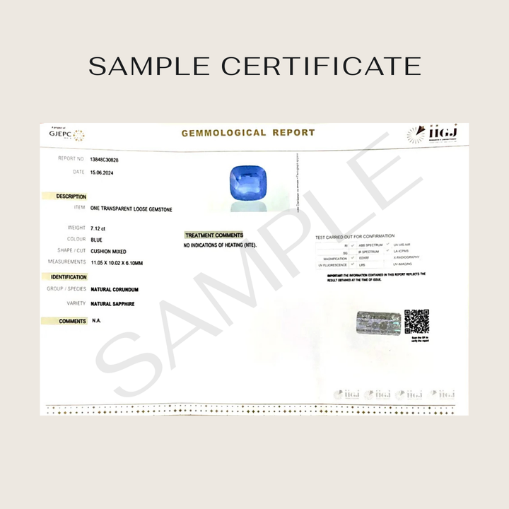 Natural Blue Sapphire (Neelam) - Ceylon (Sri Lanka)