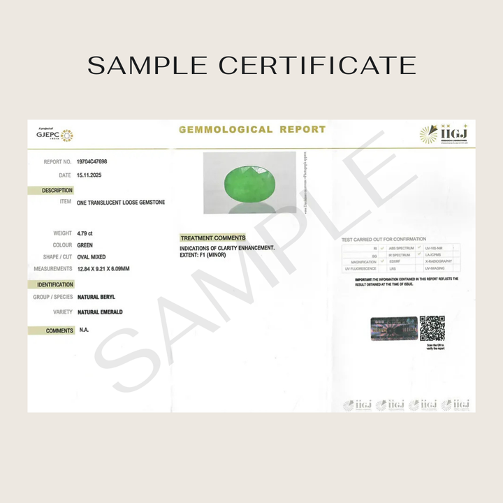 Natural Emerald (Panna) - Brazil