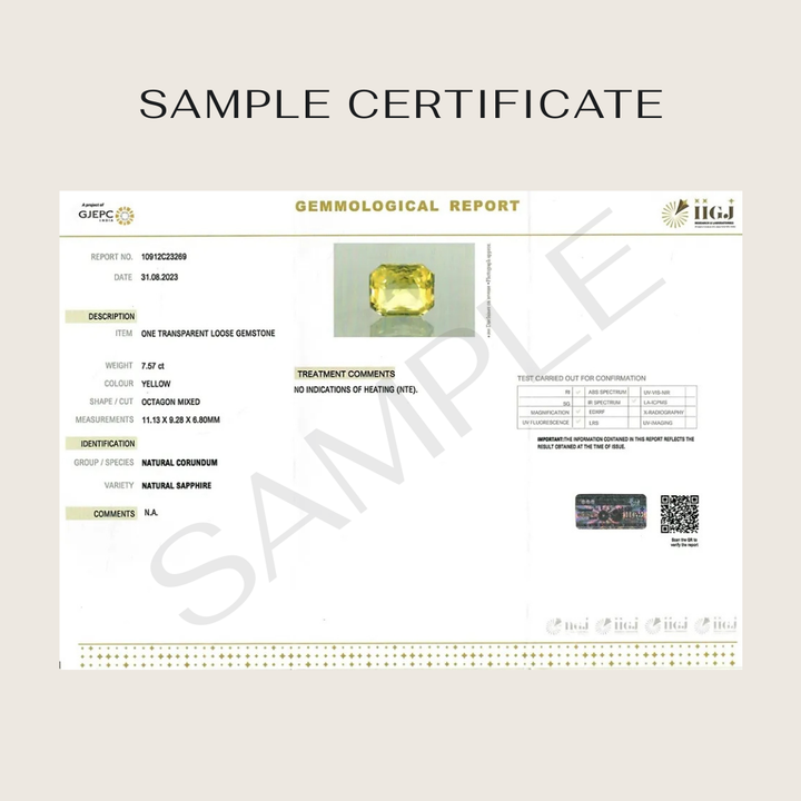 Natural Yellow Sapphire (Pukhraj) - Ceylon (Sri Lanka)