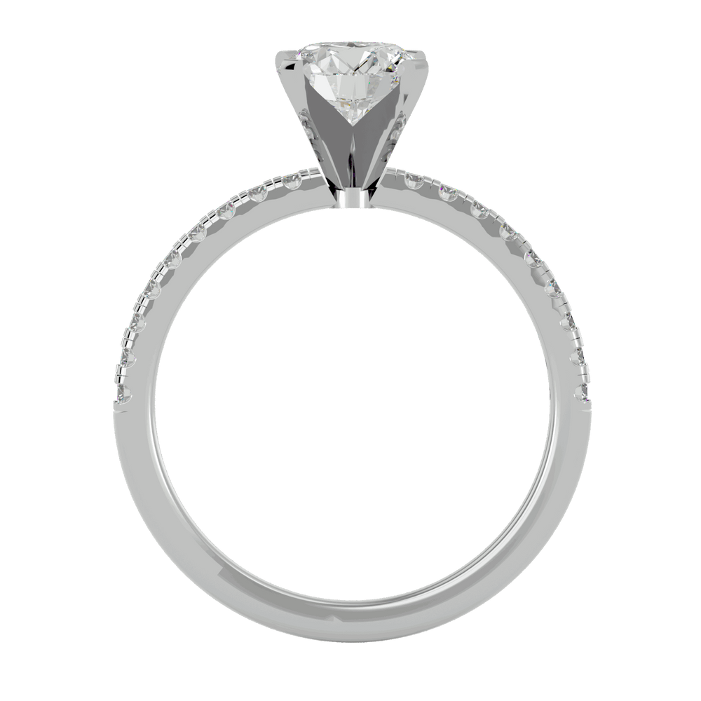 Anastasia 1.9ct Round Side Stone Lab Diamond Ring