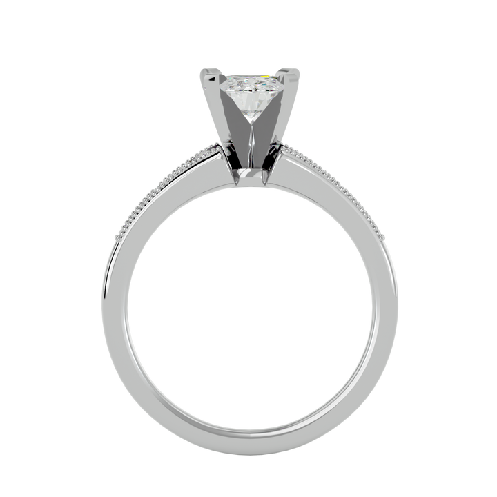 Vega 1.20ct Round Side Stone Ring