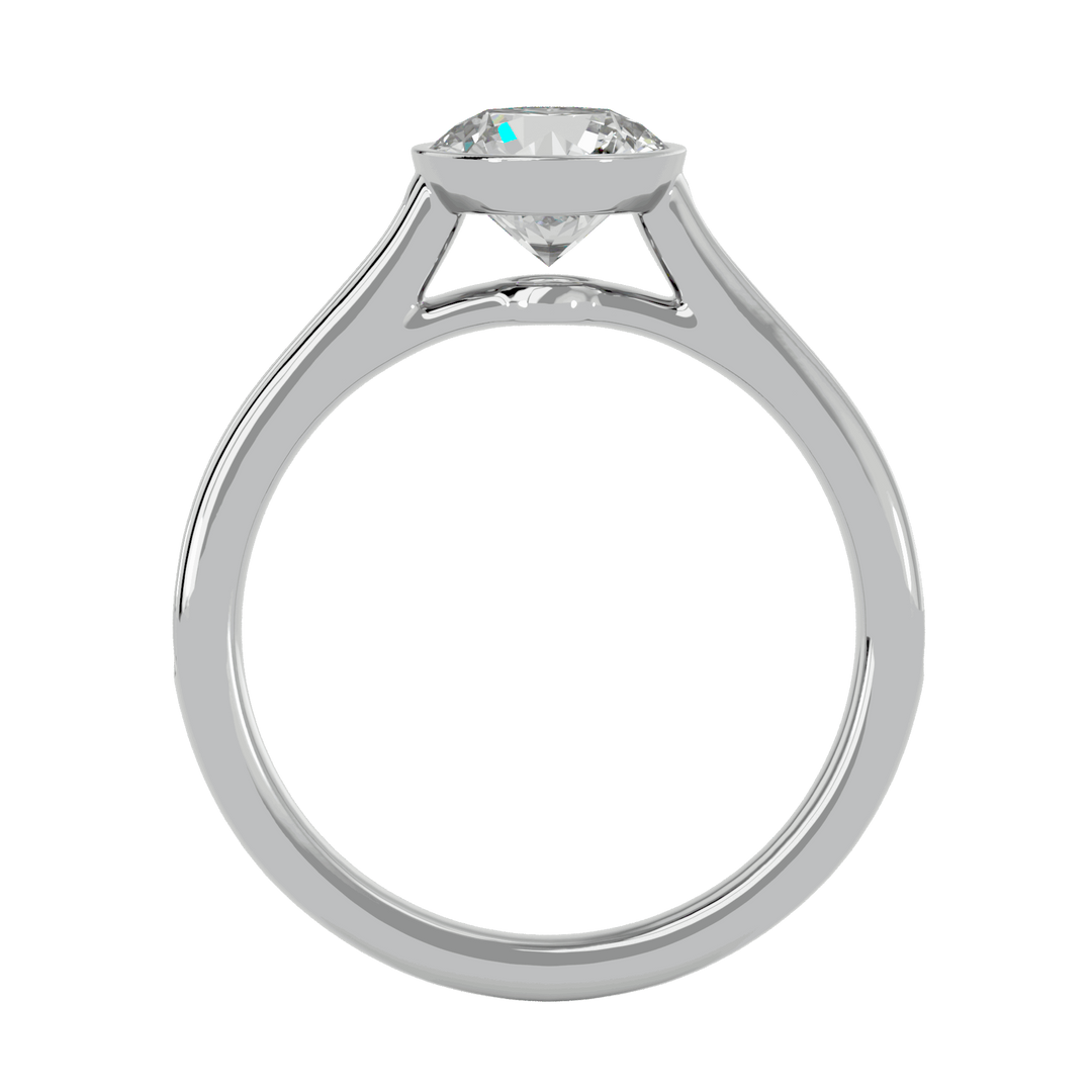 Katniss 1.30ct Round Side Stone Lab Diamond Ring