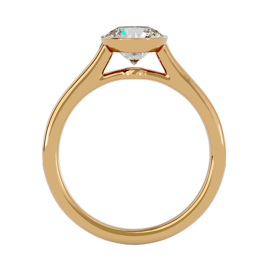 Katniss 1.30ct Round Side Stone Lab Diamond Ring