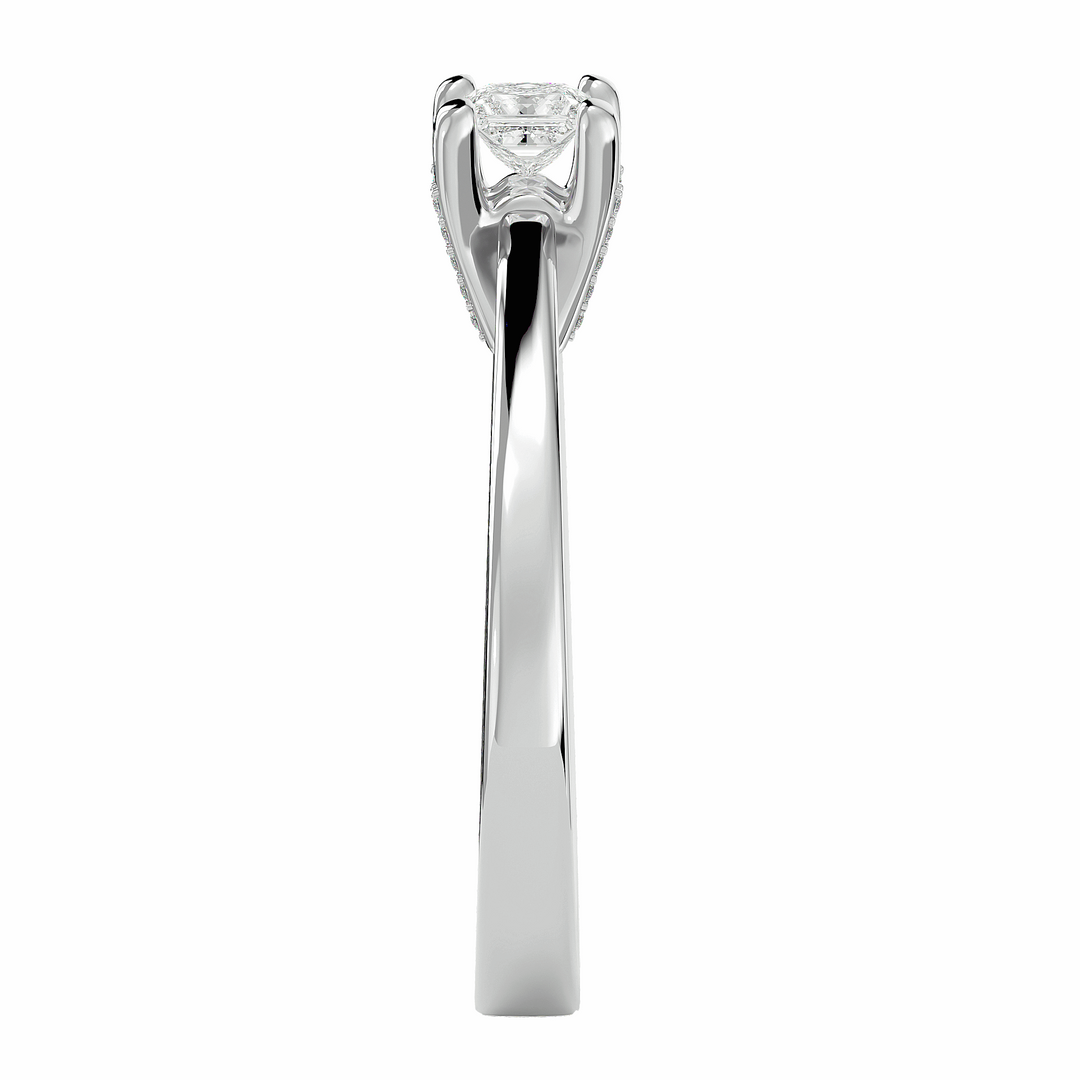 Kia 0.30ct Princess Solitaire Lab Diamond Ring