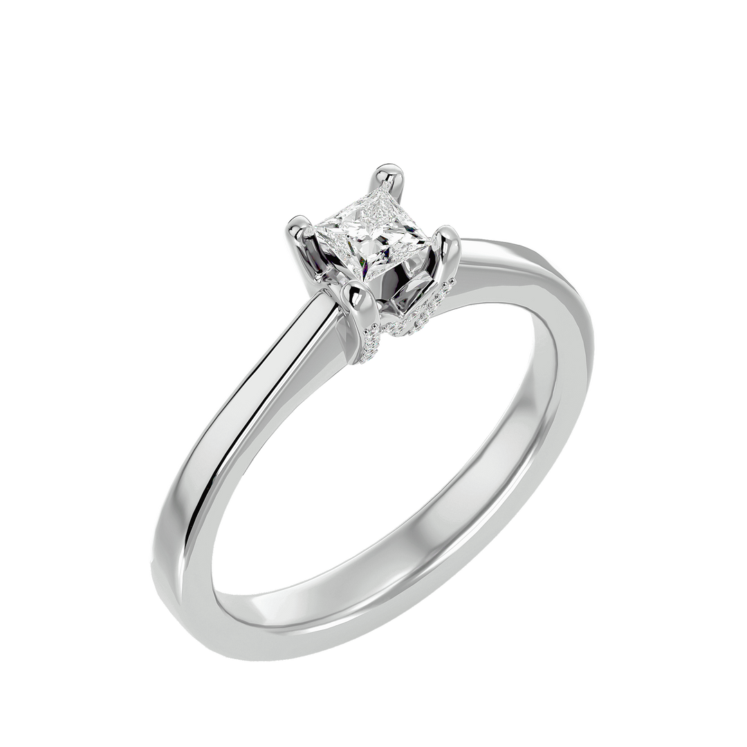 Kia 0.30ct Princess Solitaire Lab Diamond Ring