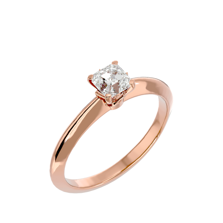 Aurora 0.75ct Emerald Solitaire Lab Diamond Ring