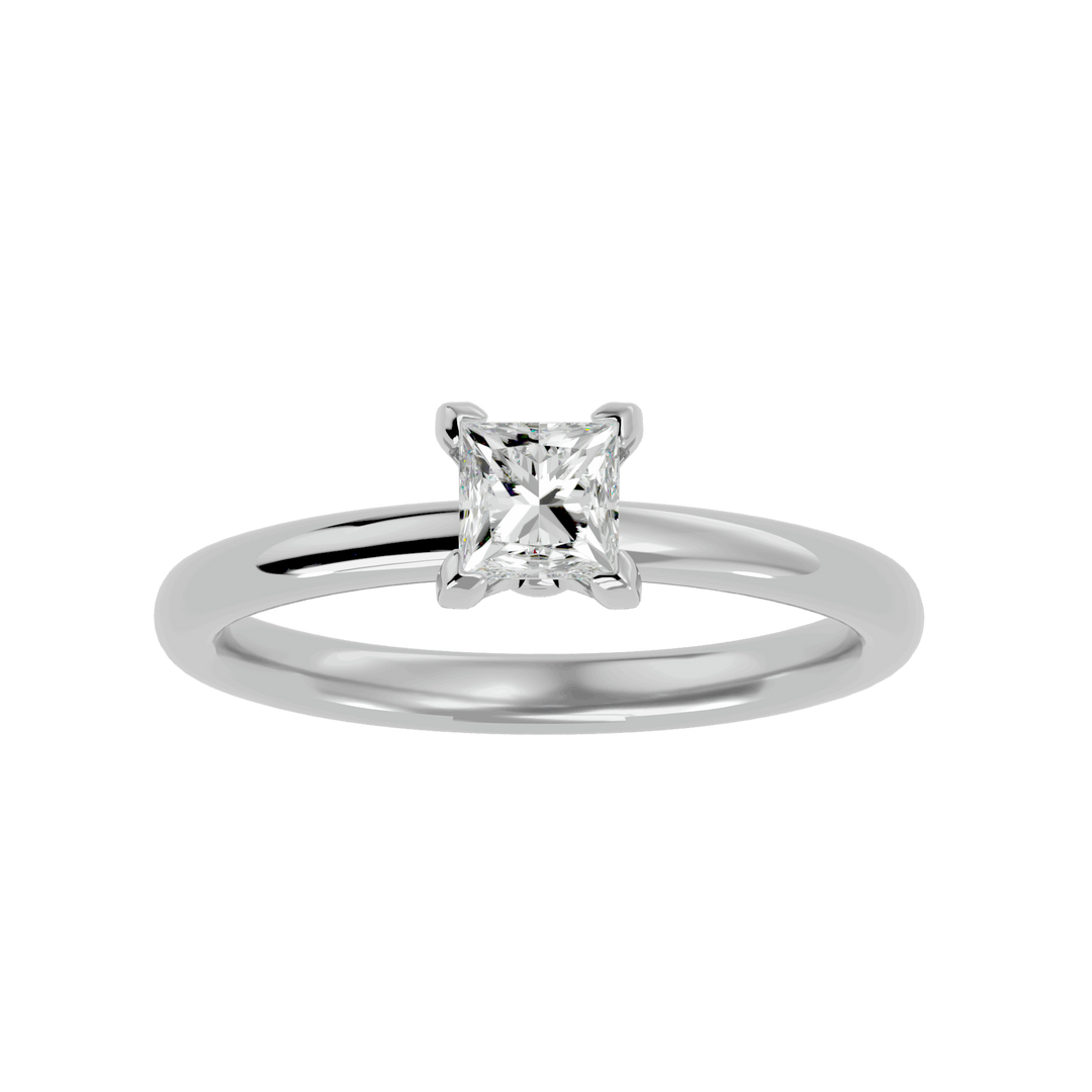 Jasmine 0.80ct Princess Solitaire Lab Diamond Ring