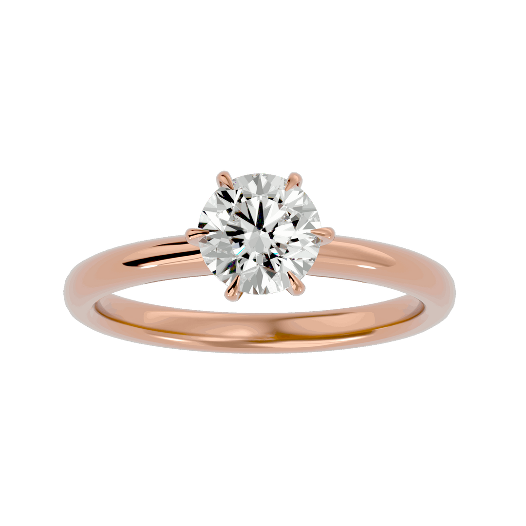 Elora 1.10ct Round Solitaire Lab Diamond Ring