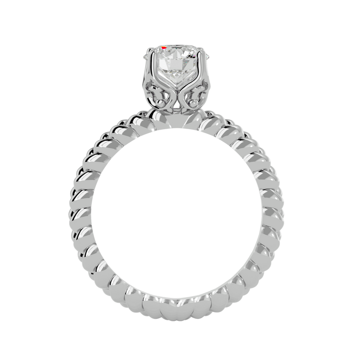 Dahlia 1.00ct Round Solitaire Lab Diamond Ring