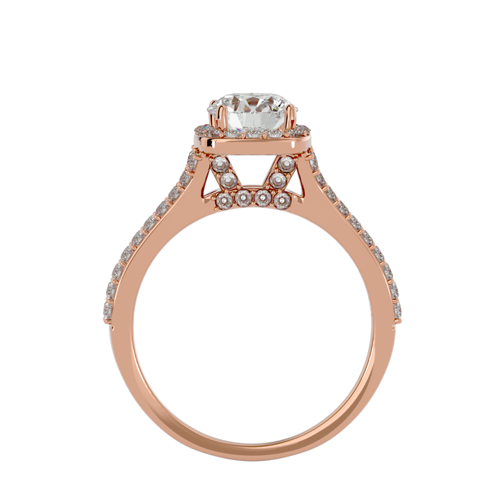 Aramis 1.05ct Round Halo Lab Diamond Ring