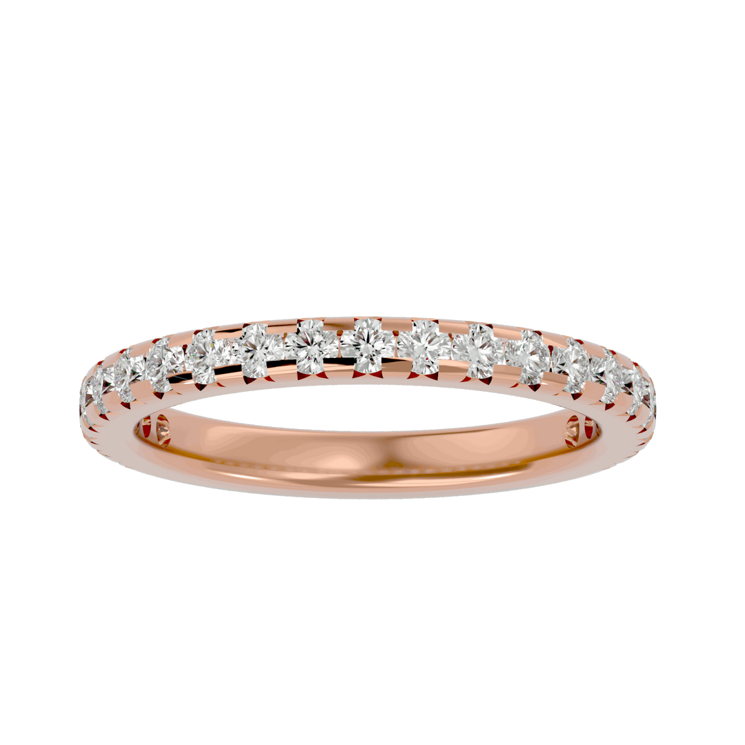 Audrey 0.73ct Round Lab Diamond Half Eternity Band