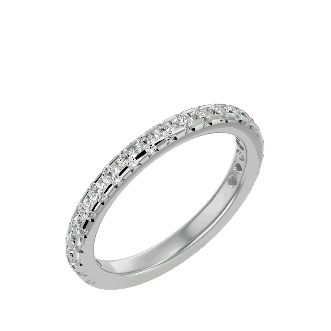 Audrey 0.73ct Round Lab Diamond Half Eternity Band