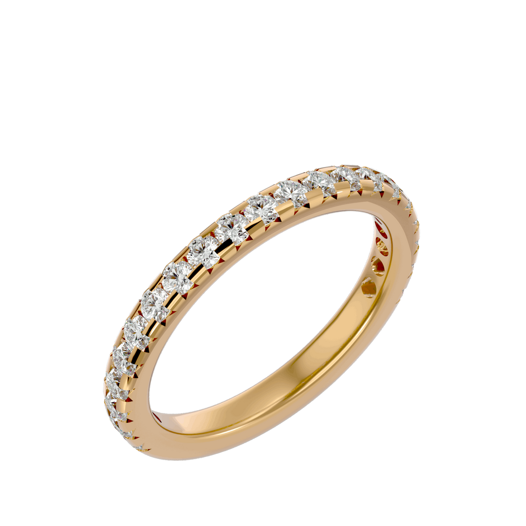 Audrey 0.73ct Round Lab Diamond Half Eternity Band