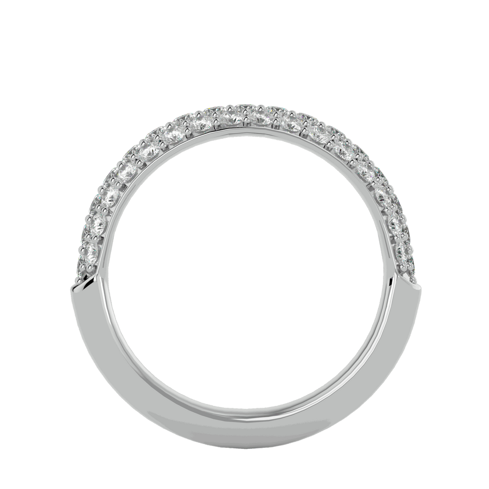 Edna 0.77ct Round Lab Diamond Half Eternity Band