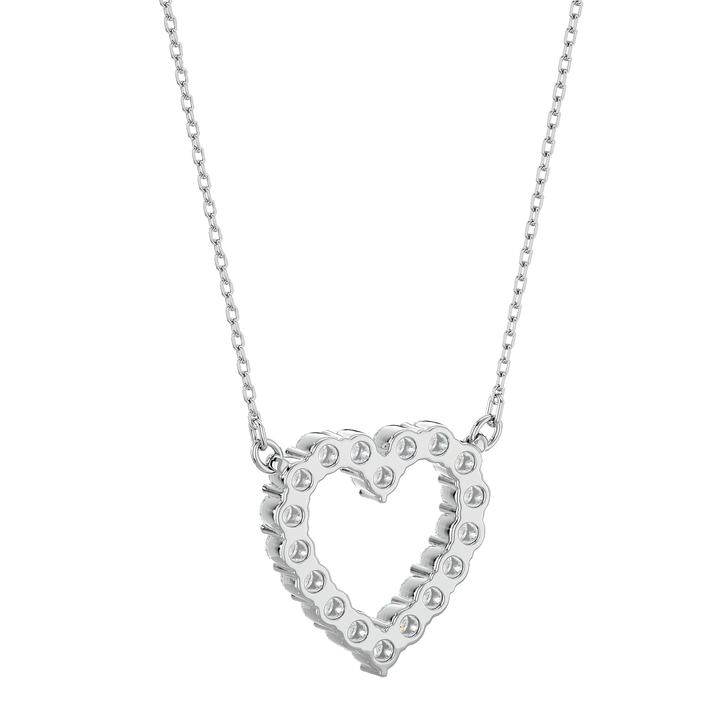 Lily 0.50ct Round Lab Diamond Heart Pendant