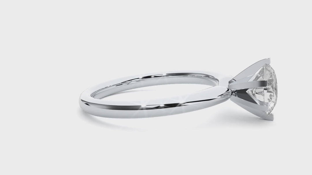Displaying Amara 1.2ct Round Solitaire Lab Diamond Ring