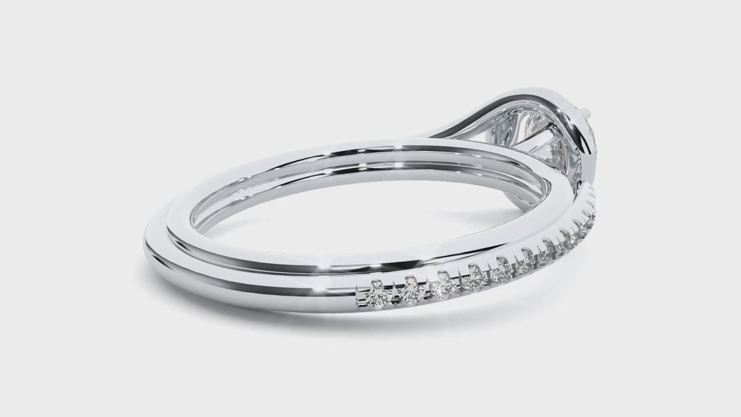 Daphne 0.60ct Round Halo Ring